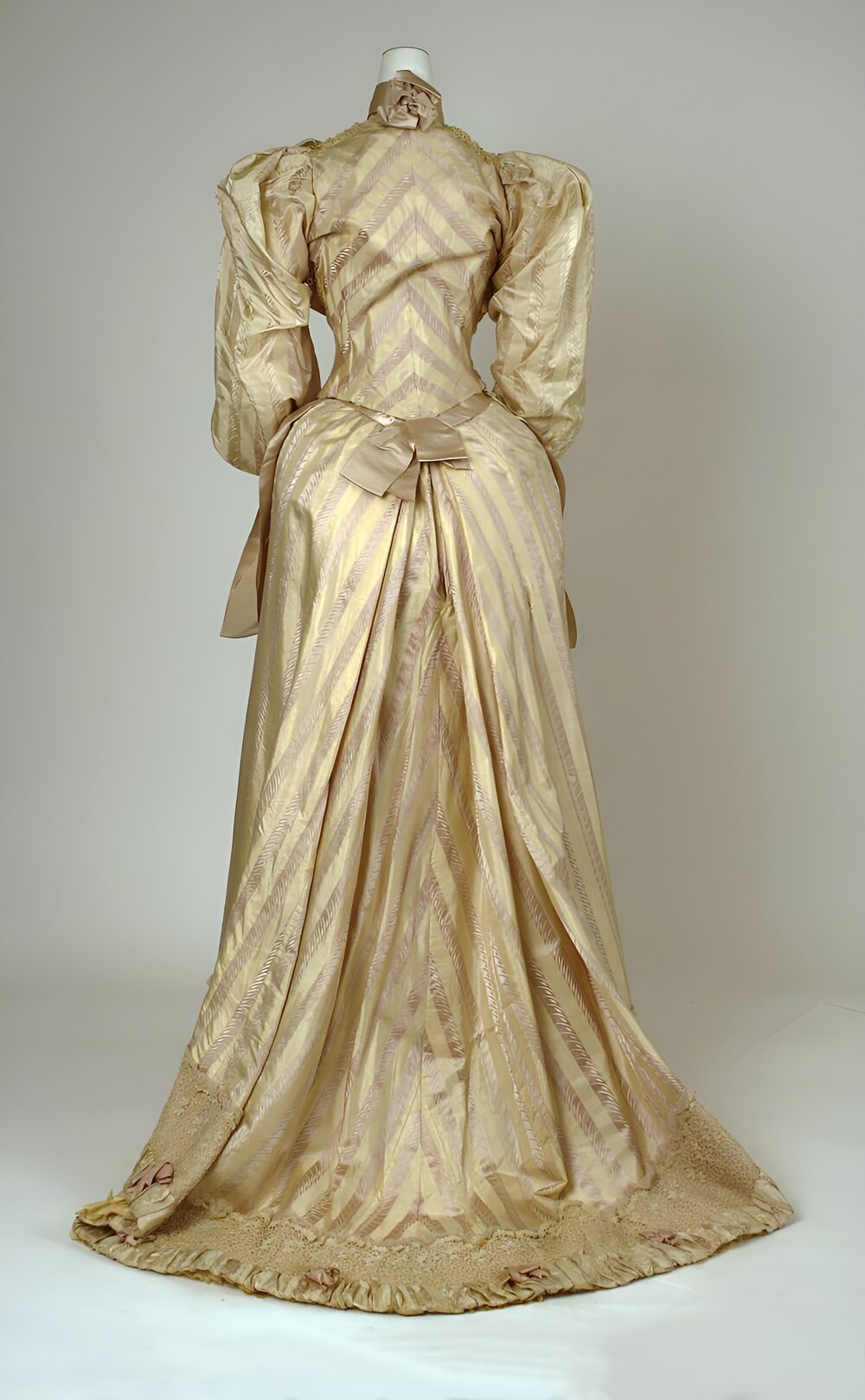 1892 Dress. American. Silk, cotton