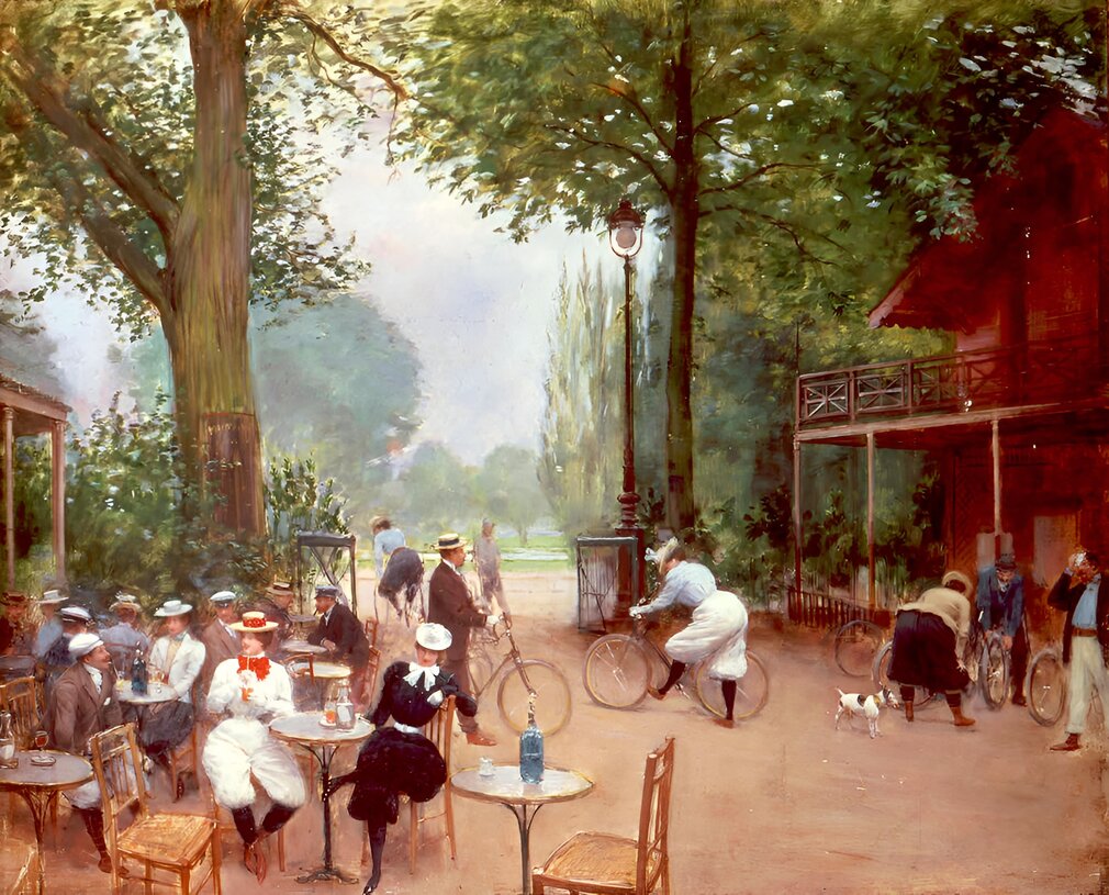 Le Chalet du Cycle au Bois de Boulogne by Jean-Georges Béraud, 1900