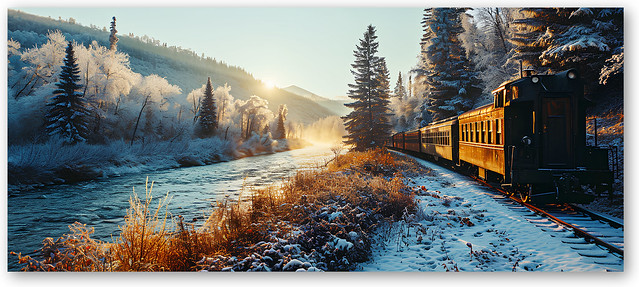 Frosty train ride