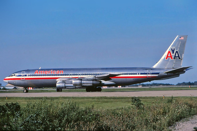 N7554A American 707-123B at KCLE