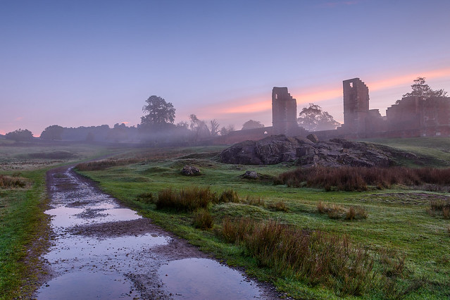 Bradgate House Ruins in the Mist