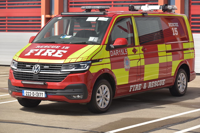 Dublin Airport Authority Fire & Rescue Service 2022 Volkswagen Transporter T6 Esmark Finch APV 222D13177