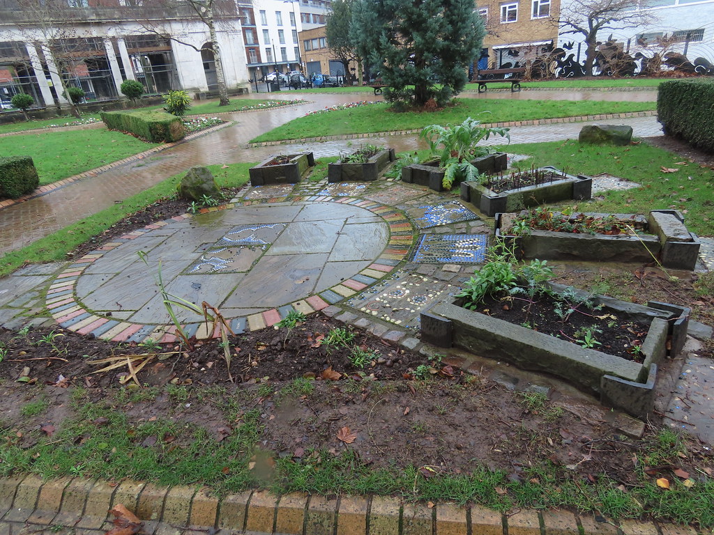 Mosaic circle - St Thomas' Peace Garden