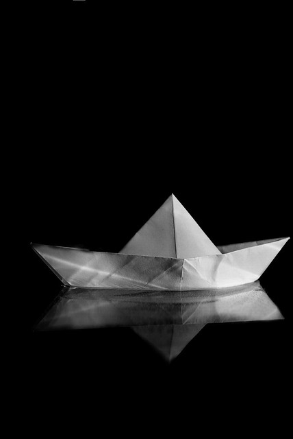Paperboat on water