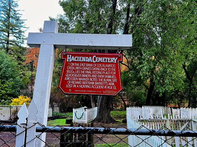 Hacienda Cemetary Sign