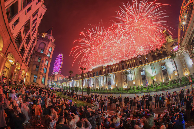 2024 Taiwan EDA New Year fireworks 義大世界跨年煙火