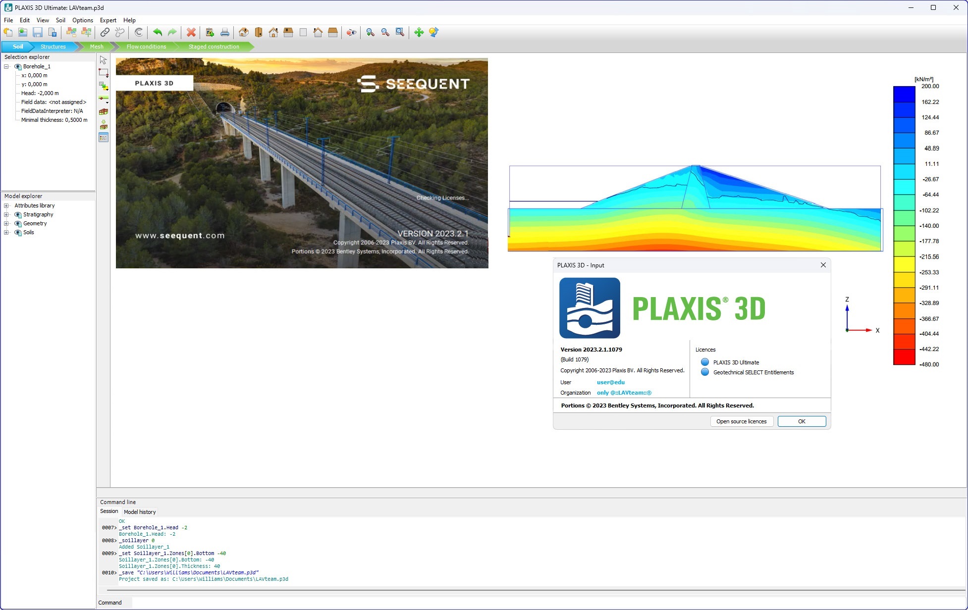 Working with Bentley Seequent PLAXIS 3D Ultimate 23.02.01.1079 full license