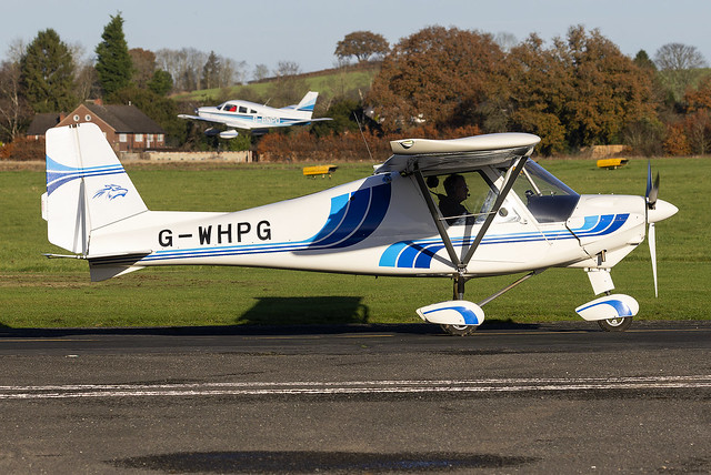 Private Ikarus C42 FB80 G-WHPG at Wolverhampton Half Penny Green Airport EGBO