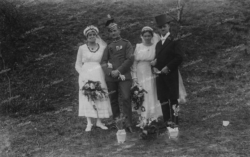 Wedding Photo of a Bavarian Vizewachtmeister in the Friedensheer