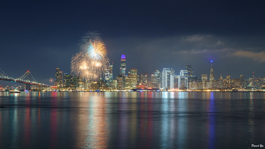 New Year Fireworks Display San Francisco 2024 🎉🎊