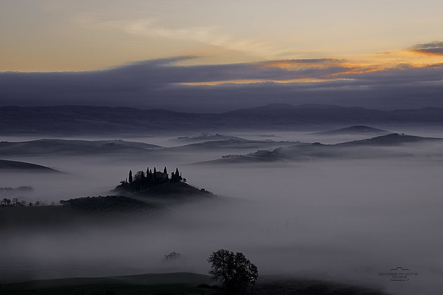 Fogs in Val d'Orcia