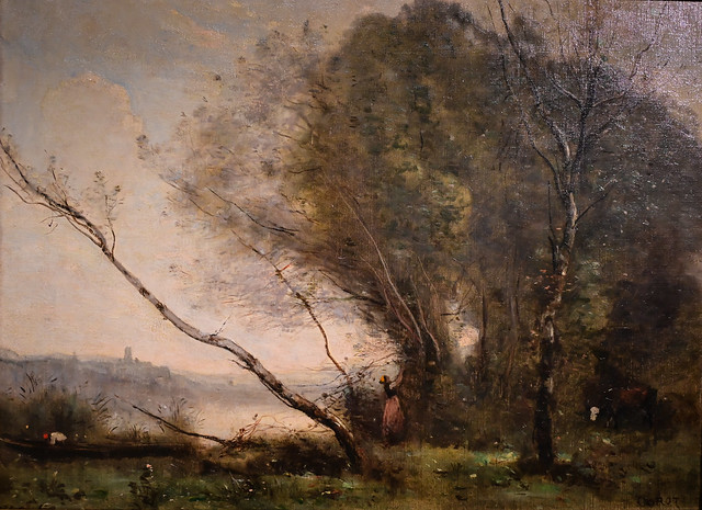 Camille Corot - The bent tree 1860 at National Gallery of Victoria - Melbourne VIC Australia