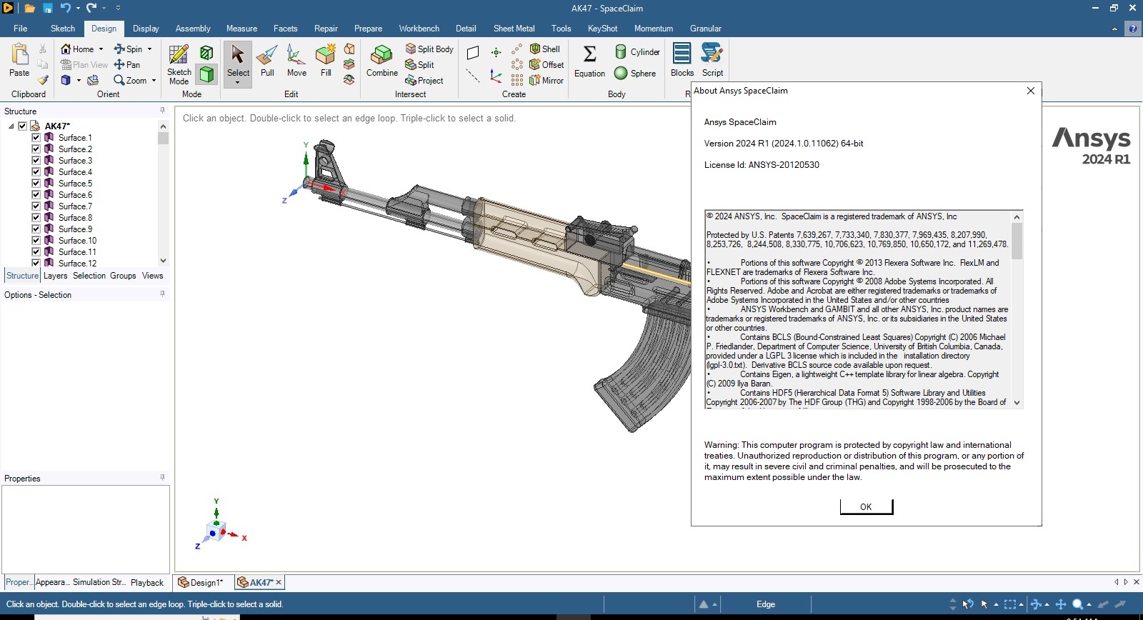 Working with ANSYS SpaceClaim 2024 R1 full