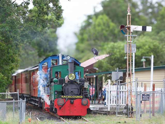 Train. Queensland Pioneer Steam Railways last twilight run for 2023 from Swanbank To Bundamba and return.