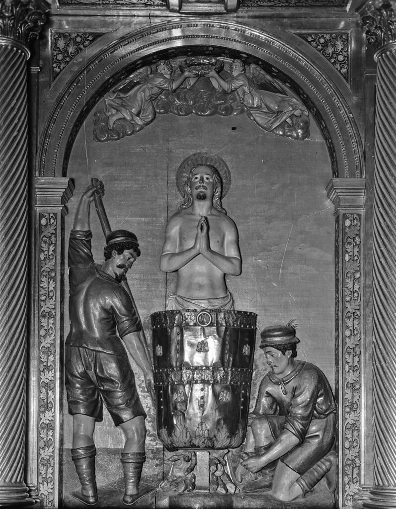 Retablo en el convento de la Concepción Francisca. Fotografía de Georg Weise hacia 1930 © Bildarchiv Foto Marburg