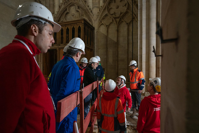 2023-12-08 Déplacement sur le chantier de la cathédrale Notre-Dame de Paris - NON UTILISABLE SANS ACCORD