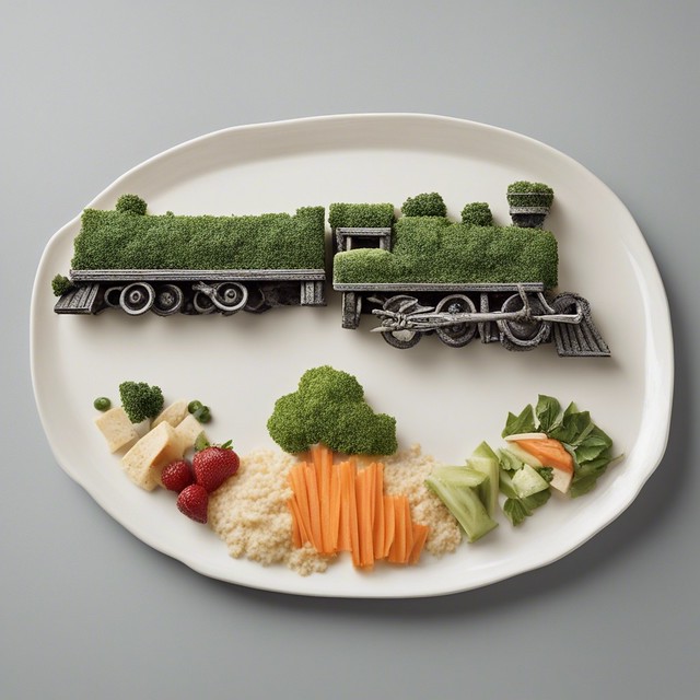 Culinary Whimsy: All Aboard the Flavor Express – A Train-Shaped Feast