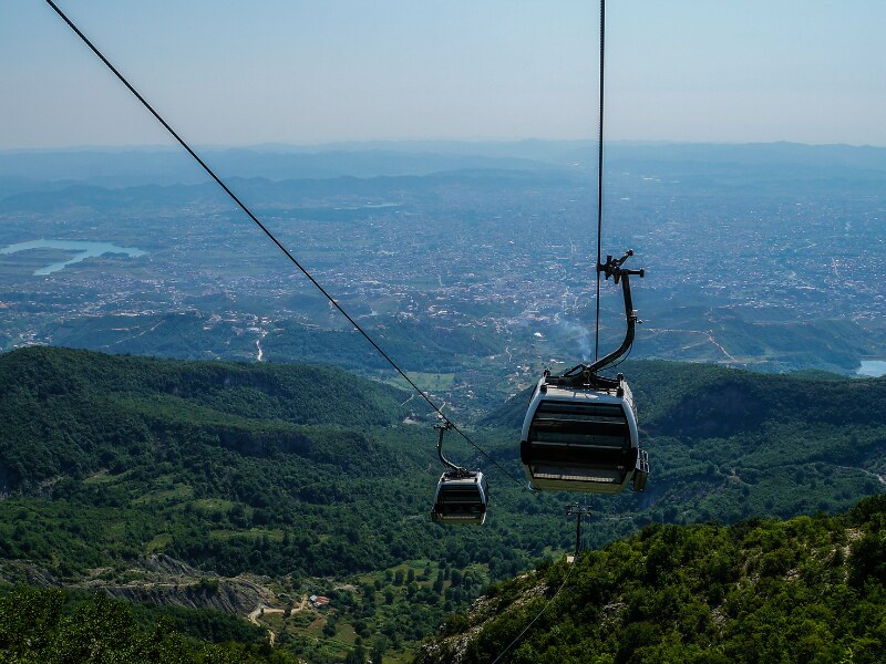 Things to do in Albania - cable car to Dajti Mountain