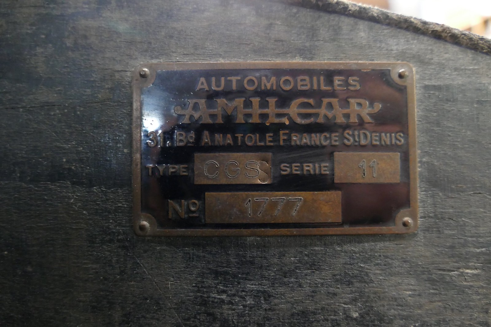 Amilcar CGSs 1927