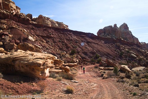 Continuing up the Behind the Reef Road between Little Wildhorse Canyon and Bell Canyon, San Rafael Swell, Utah