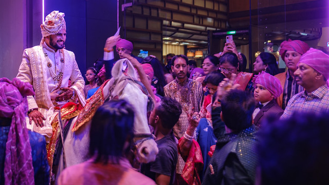 INDIA traditional Indian Wedding Party at Circus Avenue in KOLKATA