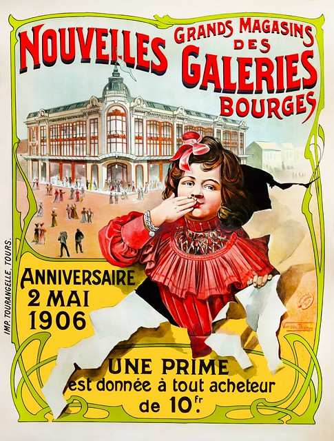 THURM, van den. Grands Magasins des Nouvelles Galeries, Bourges, Anniversaire 2 Mai 1906
