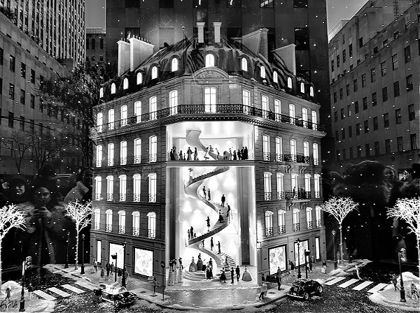 Saks Fifth Ave holiday display