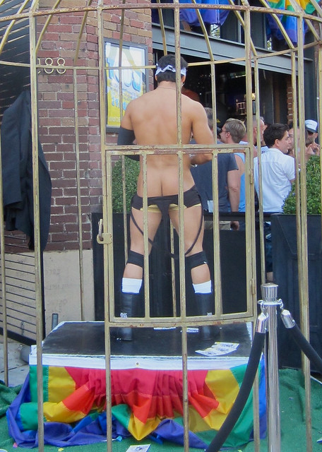 Gogo dancer ass caged