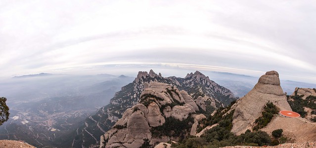 Another view of Montserrat in Panoramic way - First day of 2024