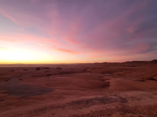 Sunset in the Agafay Desert, Azib Sidi Tahar, Marrakesh (مراكش), Kingdom of Morocco (المملكة المغربية) by usf1fan2, 