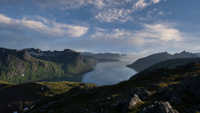 Bergsfjorden on Senja in Norway