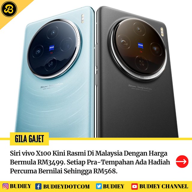 Siri vivo X100 Kini Rasmi Di Malaysia Dengan Harga Bermula RM3499