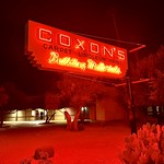Coxon’s Building Materials Sign, Casa Grande Neon Sign Park, Sacaton Street, Casa Grande, AZ Opened in 2019, the Casa Grande Neon Sign Park maintains a collection of lit neon and vintage signage that dates back to the mid-20th Century.