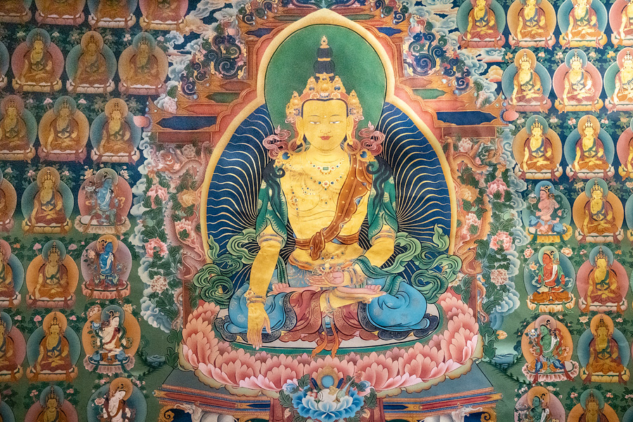 Будда Майтрейя (?). Фрески зала Чогханг, монастырь Хемис
