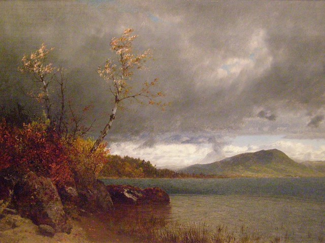 John Frederick Kensett, Lake George, 1870, large detail