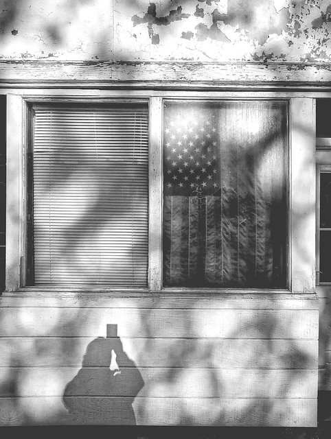 Shadow Selfie and Flag