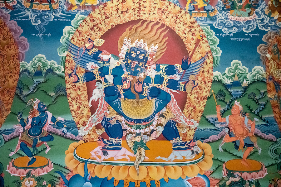 Ваджракилая. Фрески зала Чогханг, монастырь Хемис