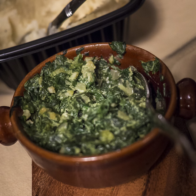 'Creamed' spinach