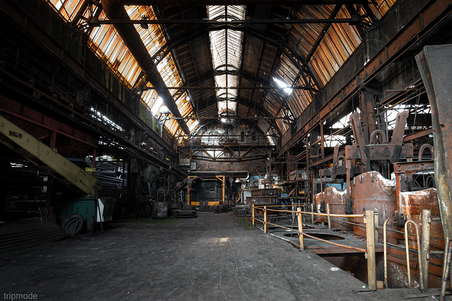 Foundry hall in a former factory