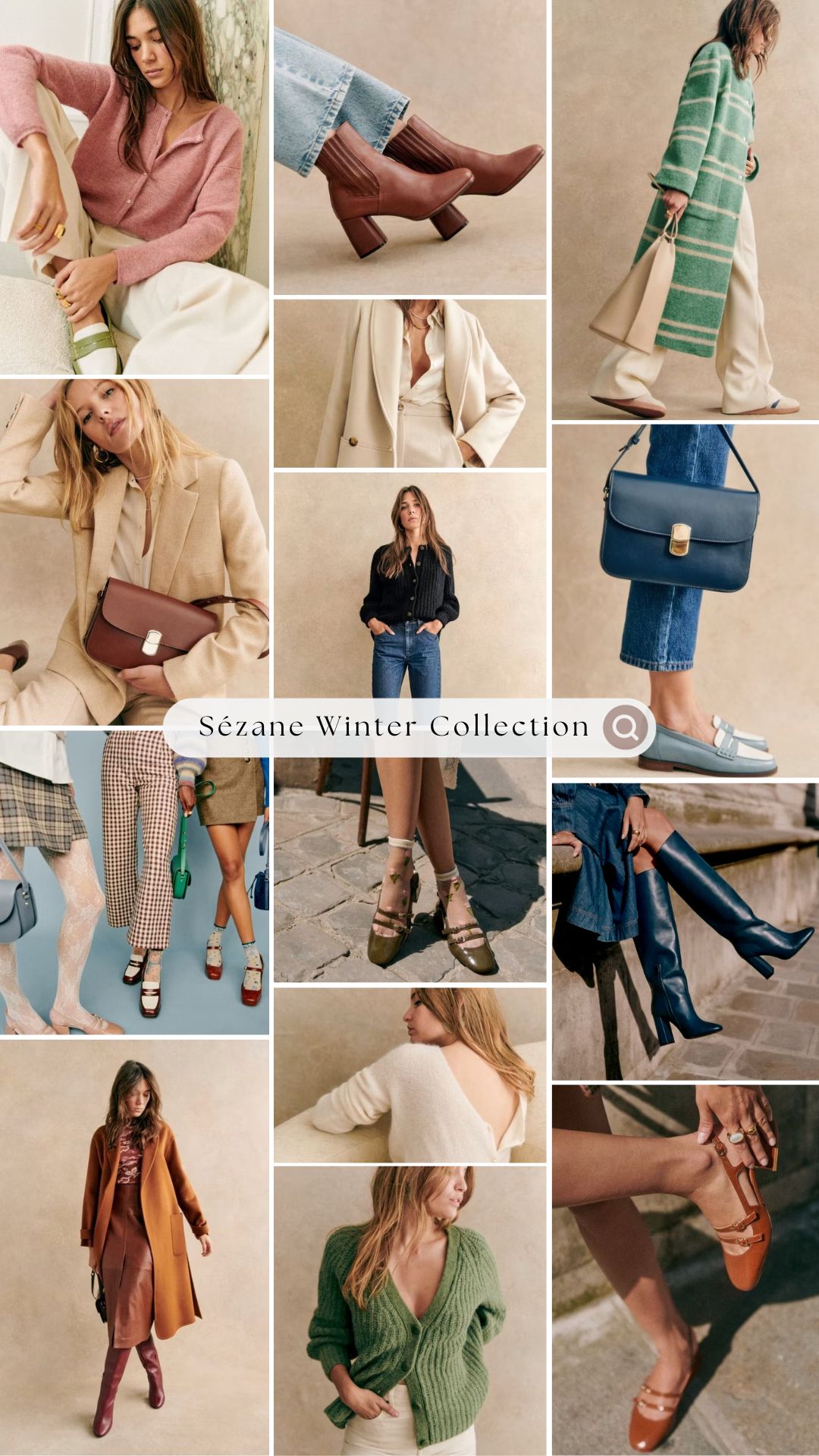 Sezane Winter Collection Moodboard