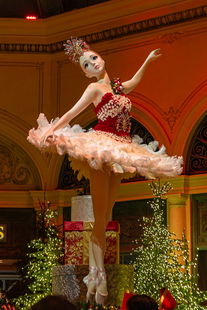 Ballerina at Bellagio Garden's Holiday Garden