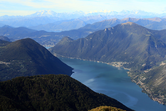 Dal Monte Galbiga, il Lago di Lugano