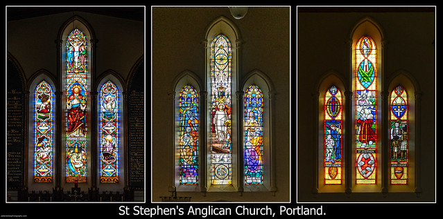 Stained Glass at St Stephen's Anglican Church, Portland. #1