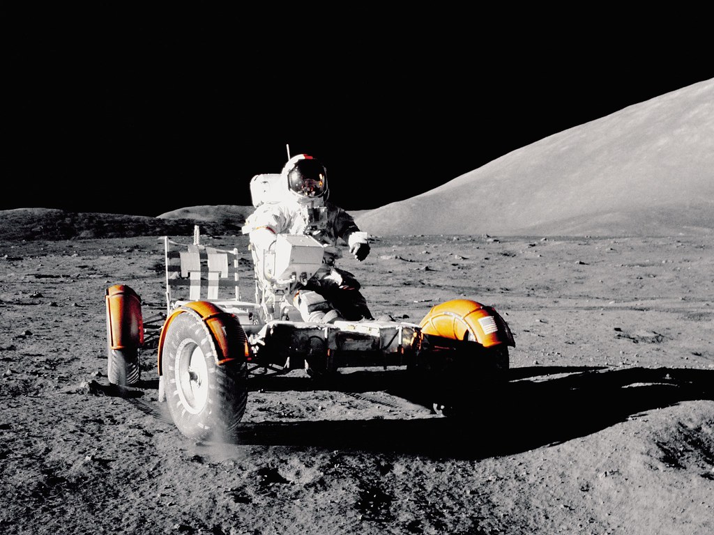 看好月球與太空的龐大資源商機，各國紛紛投入太空開採與資源探測的研發工作。圖為1972年美國阿波羅17號登月計畫。照片來源：NASA／Unsplash