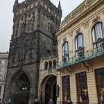 Prague's Prašná brána in Prague, Czechia 