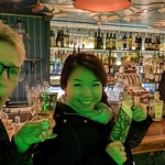 Trying the beetle absinthe at Absintherie Jilská in Prague, Czechia 