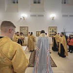 4 января 2024, Вечерня с чтением акафиста святителю Спиридону Тримифунтскому в Спасо-Преображенском кафедральном соборе (Тверь)