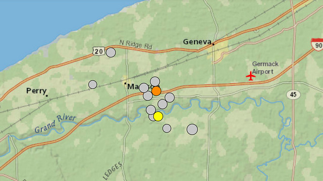Northeastern Ohio Earthquake Swarm (24 August 2023 to 5 January 2024)