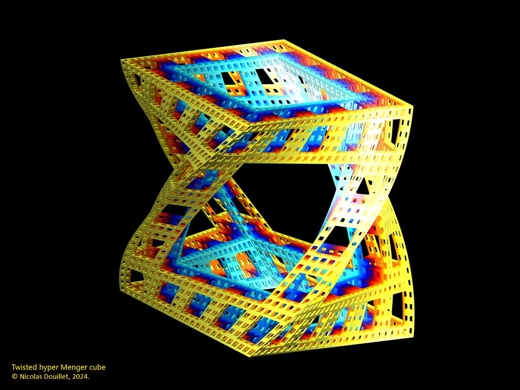 Twisted hyper menger cube, iteration #3