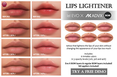 Lips Lightener (Evo X & regular BOM) for FLF